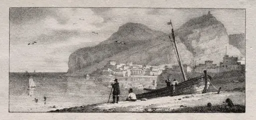 View of a Seaport, by Horace Vernet