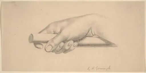 Right Hand Holding Short Rod, by Horatio Greenough
