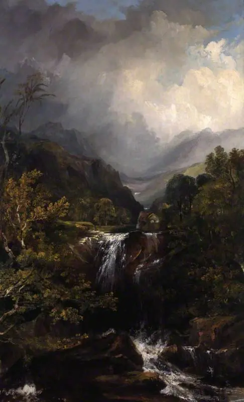Highland Landscape with a Waterfall, by Horatio McCulloch