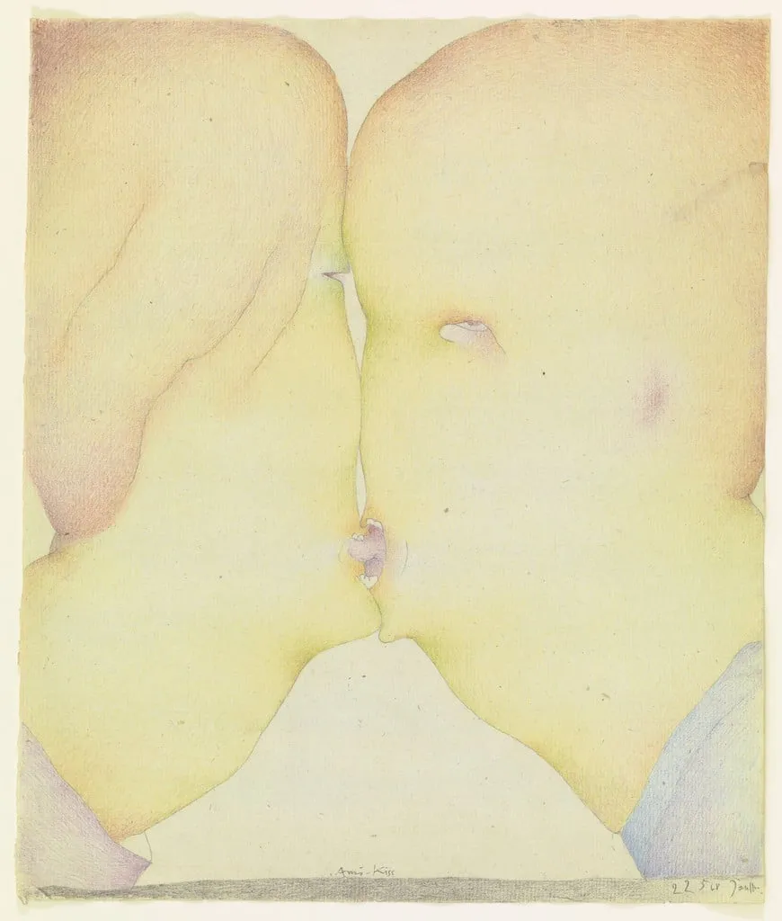 Untitled, by Horst Janssen, graphite, 1968