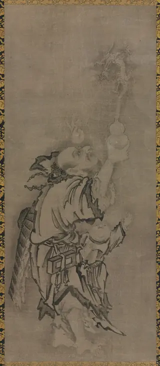 Hotei with Daoist Immortals: Immortal with Gourd and Dragon