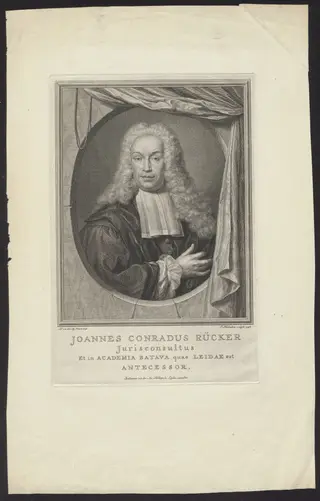 Portrait of Joannes Conradus Rücker, by Houbraken Jacob, 1747