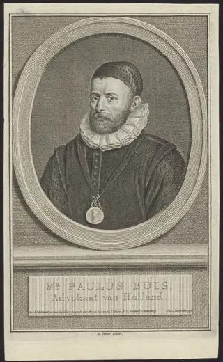 Portrait of Paulus Buis, Advocate of the Province of Holland, by Houbraken Jacob, 1750
