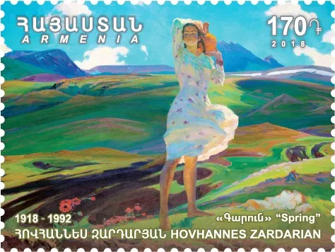 Spring, by Hovhannes Zardaryan, oil, 1967