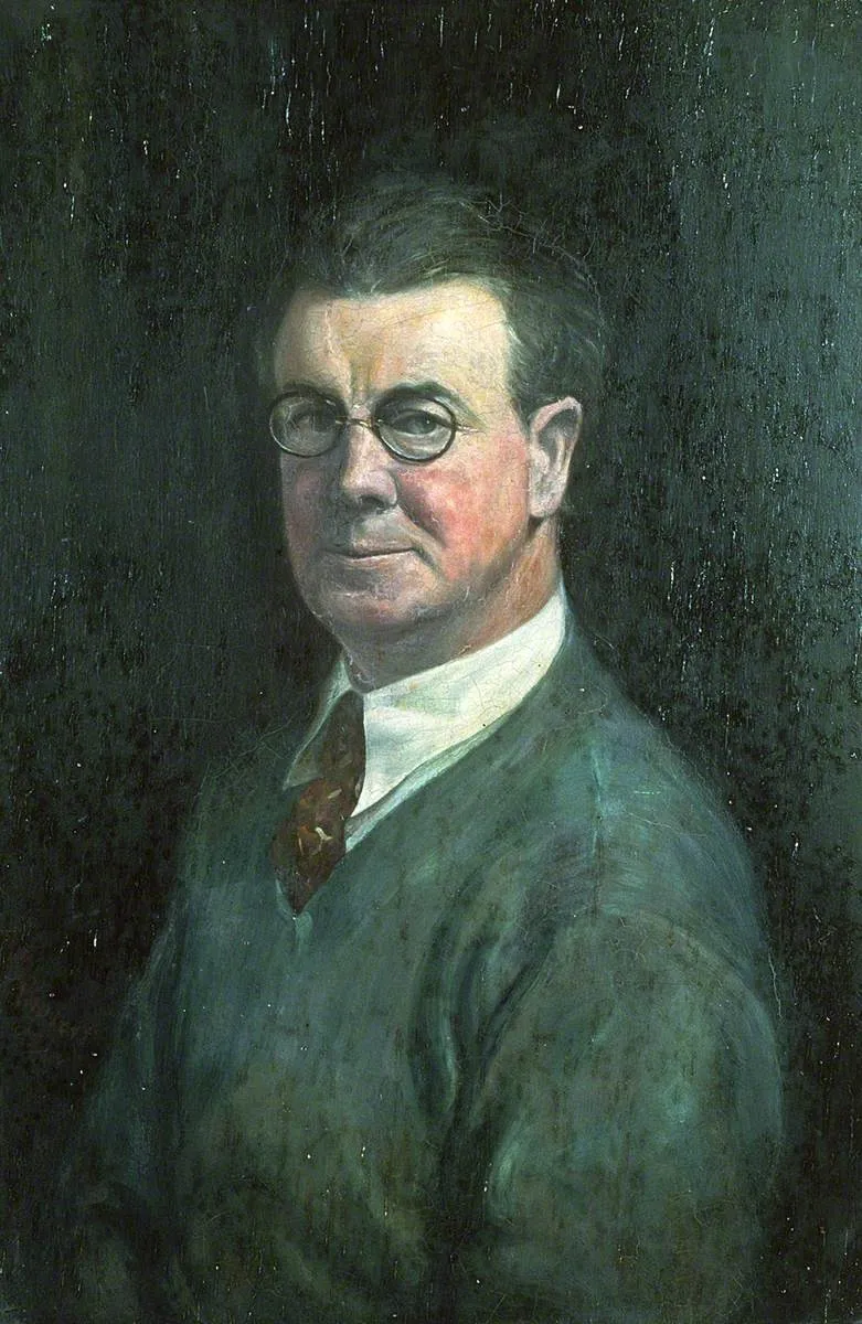 Self Portrait, by Howard Lloyd Roberts, oil, 1920