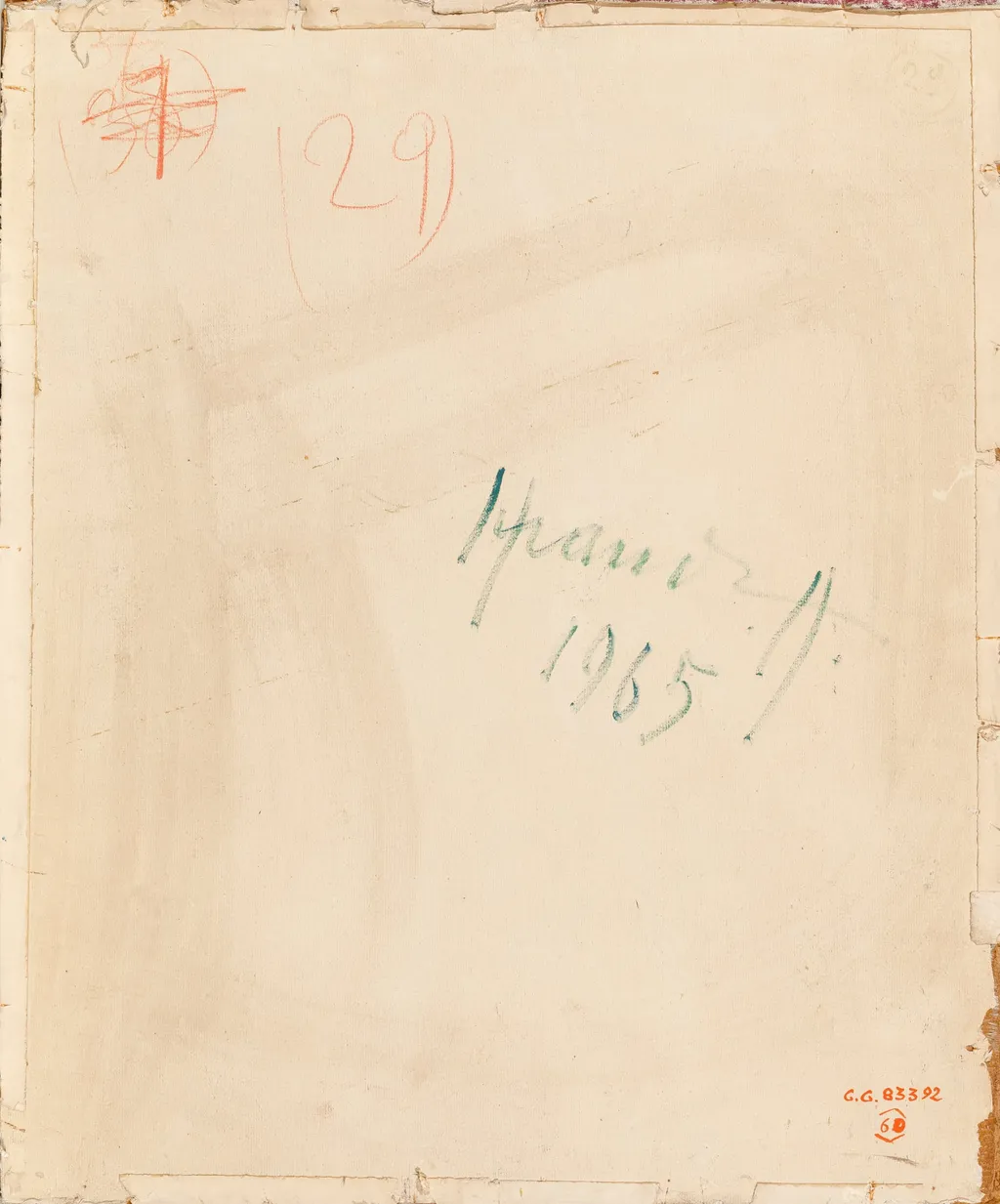 Bujori roșii pe fond violet, by Hrandt Avakian, unspecified, 1850