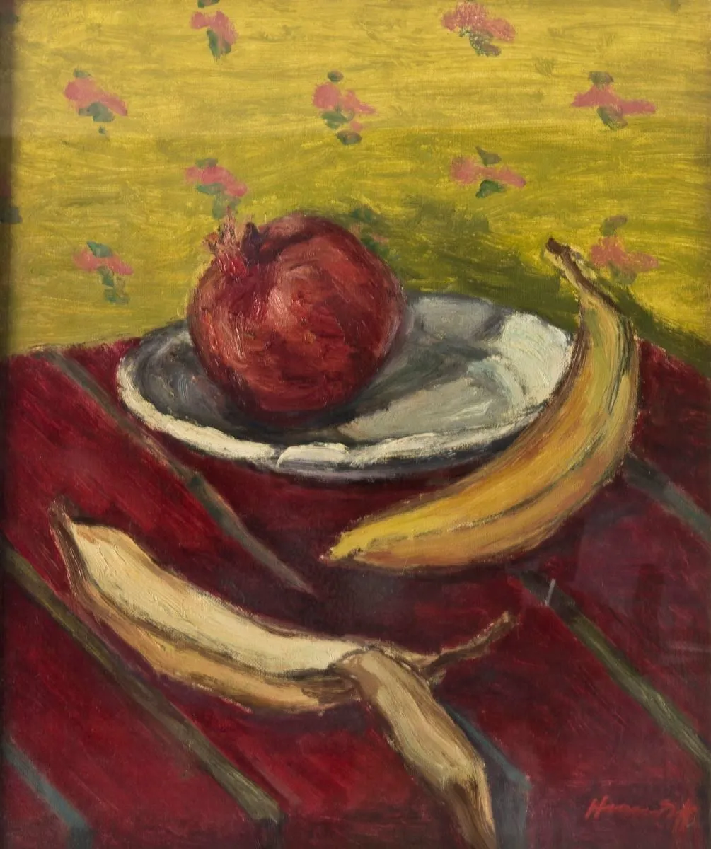 Natură statică cu banane, by Hrandt Avakian, 1950