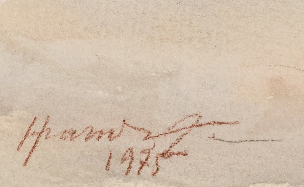 Peisaj cu lac, by Hrandt Avakian, 1850