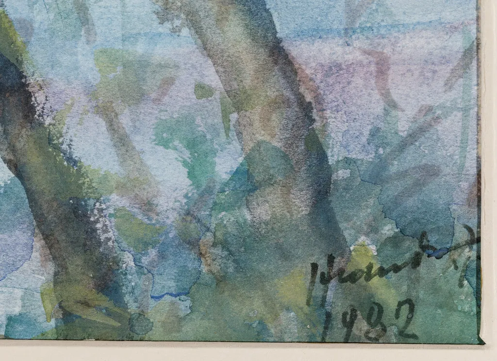 Peisaj cu sălcii, by Hrandt Avakian, unspecified, 1982