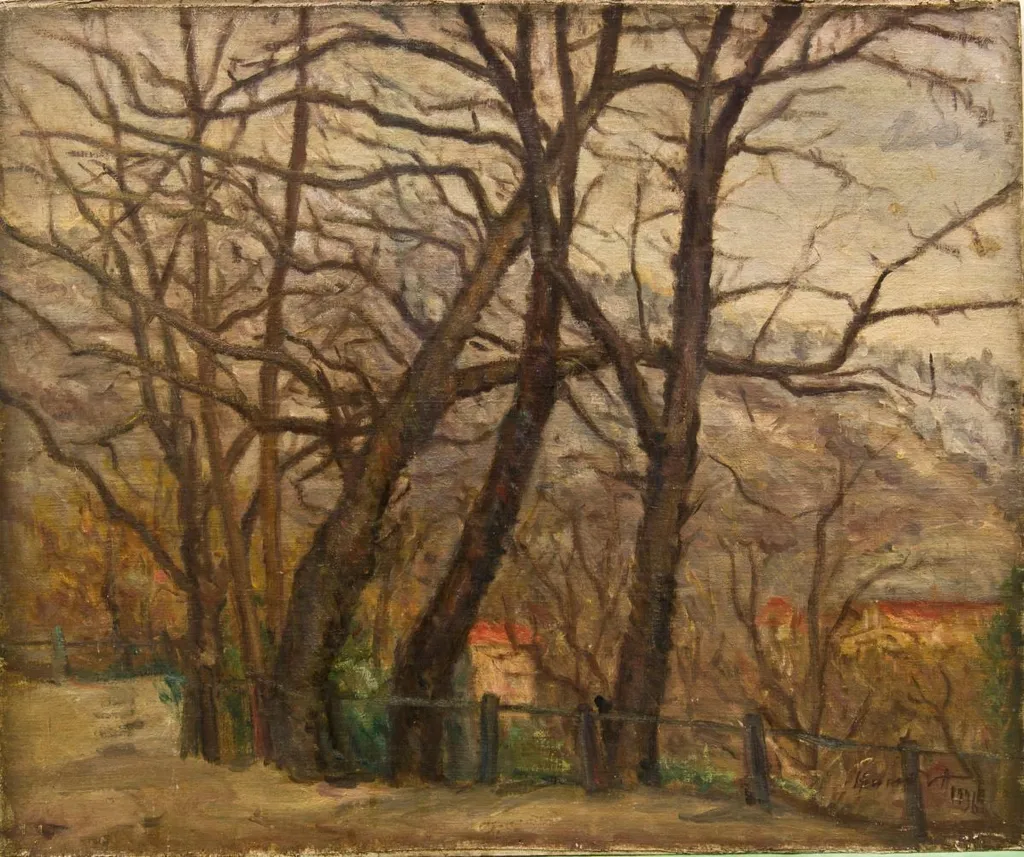 Peisaj din Sighișoara, by Hrandt Avakian, 1936