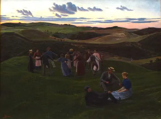 Evening Game in Svanninge Hills