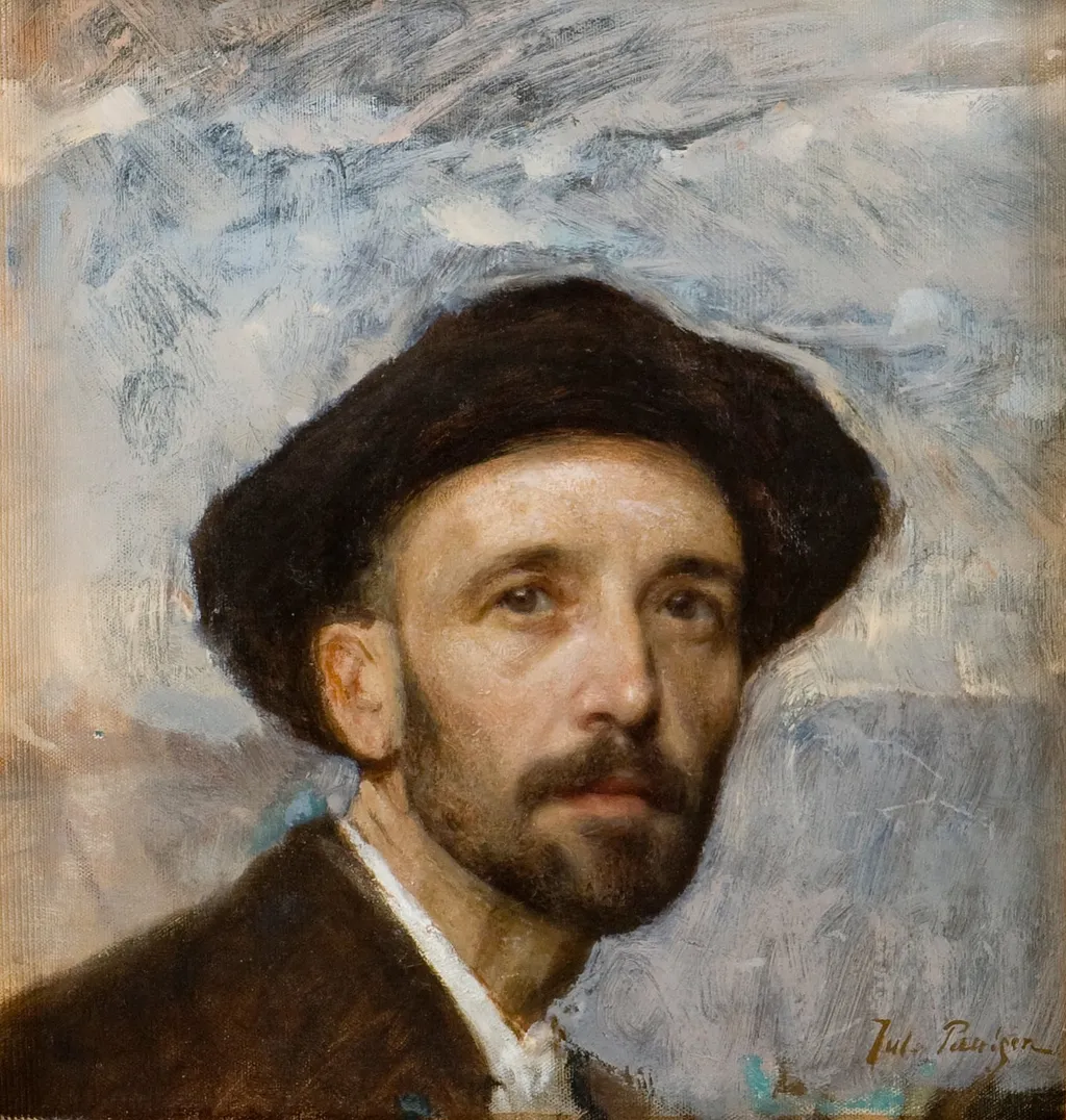 Self-portrait with soft hat, by http://viaf.org/viaf/54951988, unspecified, 1900