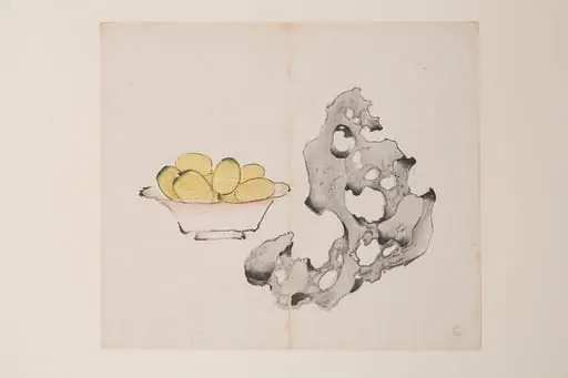 明　胡正言　《十竹齋書畫譜》　四開　木版畫|Page from the Ten Bamboo Studio Manual of Painting and Calligraphy, by Hu Zhengyan, 1633