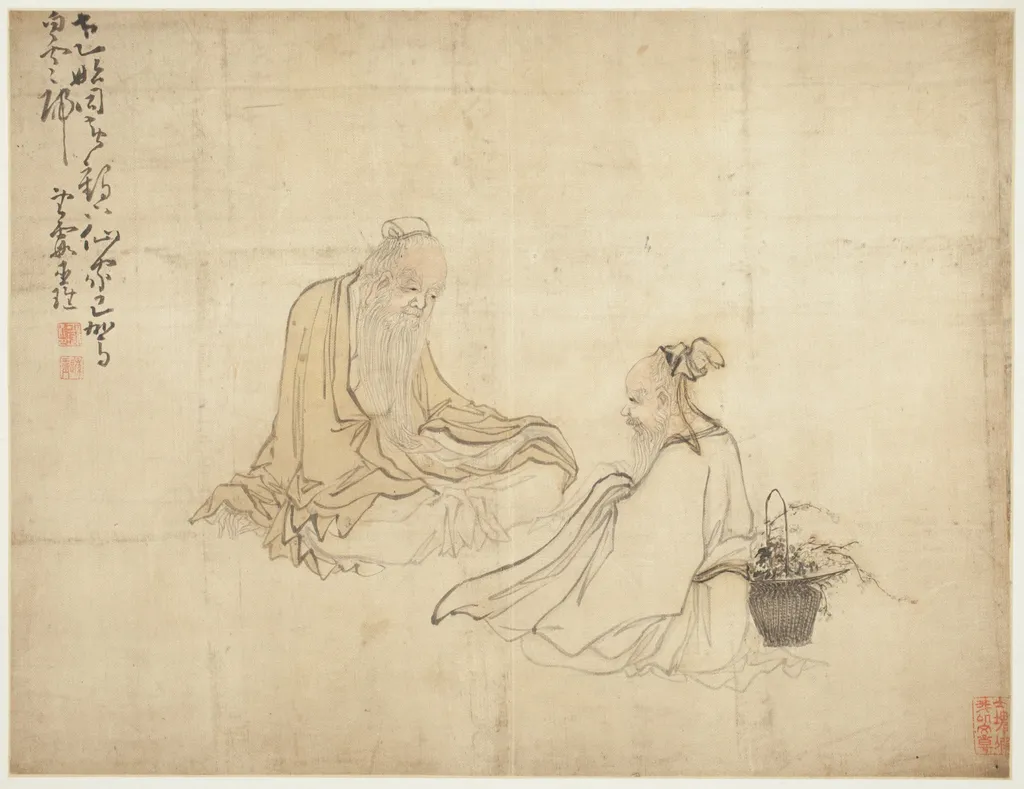 Landscapes and Figures: Figures, by Huang Shen, unspecified, 1750