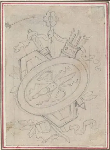 An Ornamental Trophy, by Hubert François Gravelot