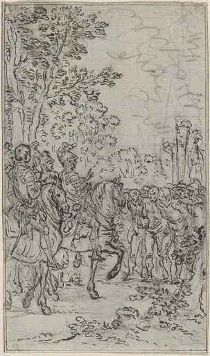 Captives before a Commander, by Hubert François Gravelot