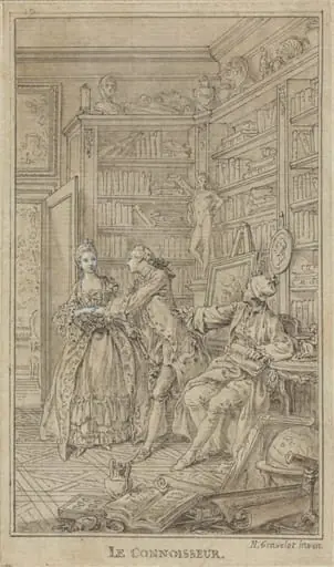 Le Connoisseur, by Hubert François Gravelot
