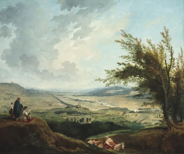 An Extensive Landscape Near Paris — Hubert Robert