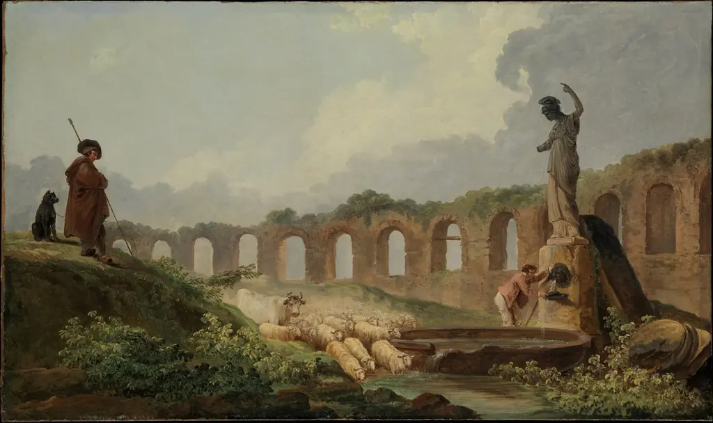Aqueduct in Ruins, by Hubert Robert
