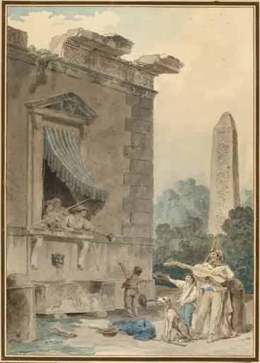 Charitable Ladies, by Hubert Robert