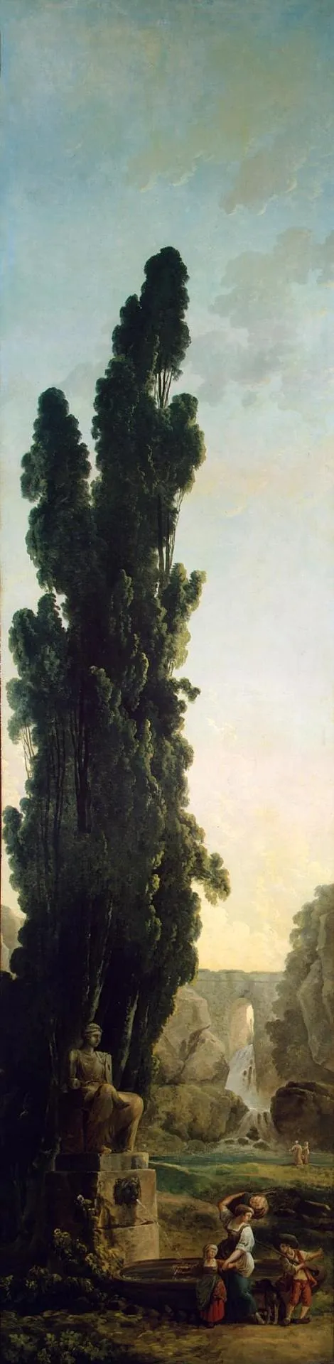Cypresses, by Hubert Robert, oil, 1773