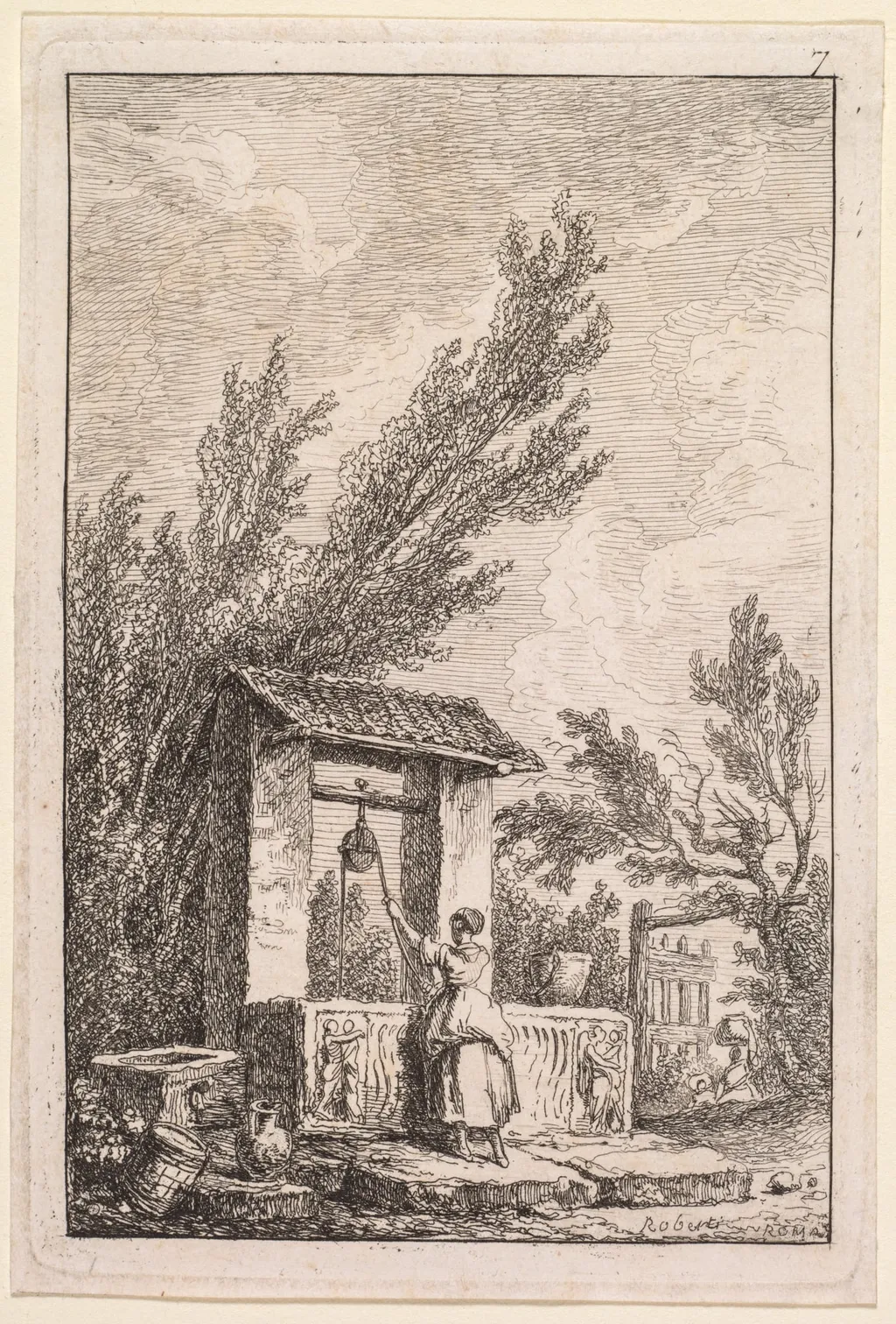 Le Puits, by Hubert Robert, 1764