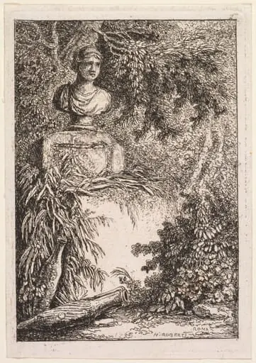 Les Soirées de Rome: Le Buste, by Hubert Robert