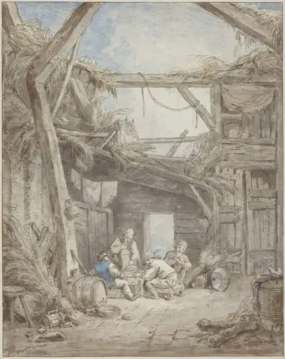 Ruined Farm, by Hubert Robert
