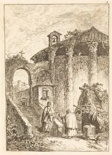 The Ancient Temple, by Hubert Robert