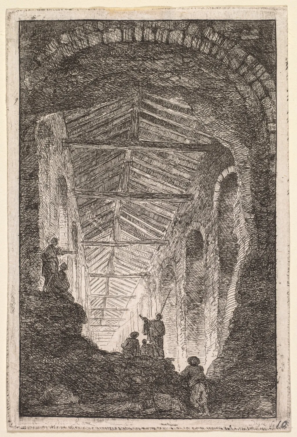 The Antique Gallery, by Hubert Robert, 1764