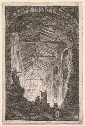 The Antique Gallery, by Hubert Robert