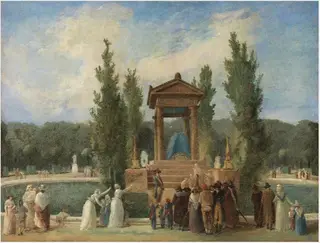 The Apotheosis of Jean-Jacques Rousseau, by Hubert Robert, 1798