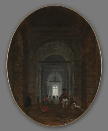 The Grotto of Posillipo, by Hubert Robert