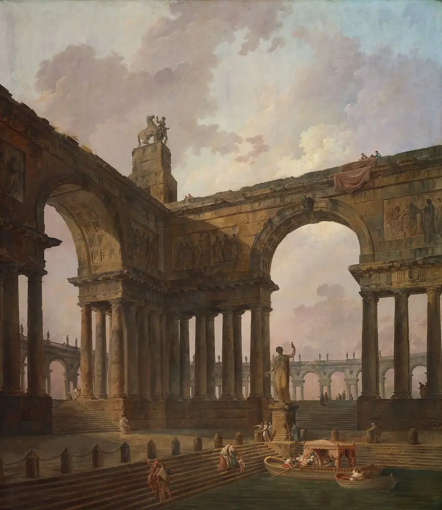 The Landing Place, by Hubert Robert