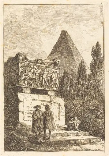 The Sarcophagus, by Hubert Robert