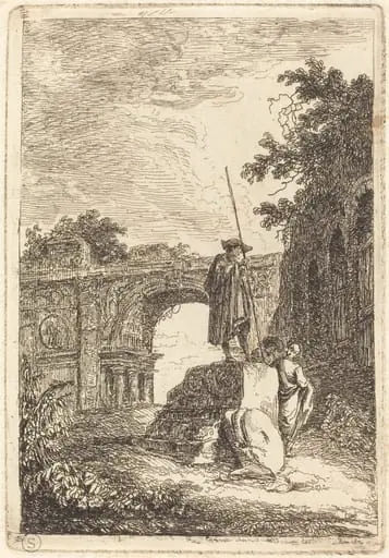 The Triumphal Arch, by Hubert Robert