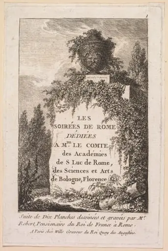 Title Page, by Hubert Robert