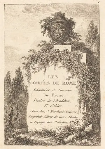 Title Page, by Hubert Robert