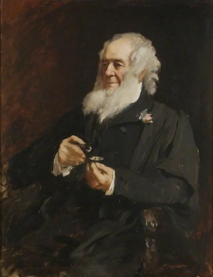 Professor John Obadiah Westwood, by Hubert von Herkomer