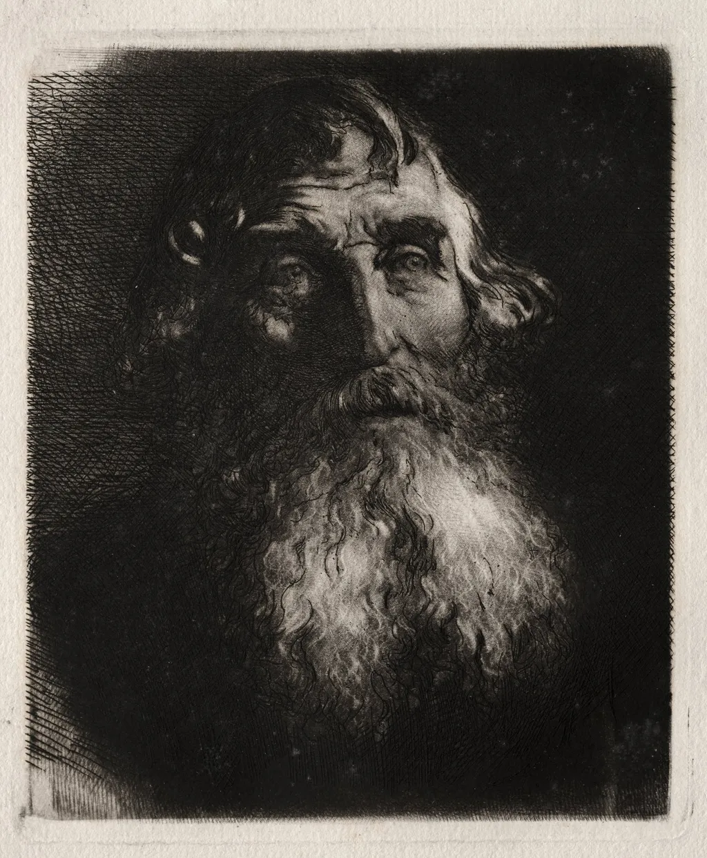 Study of an Old Man's Head, by Hubert von Herkomer, 1891
