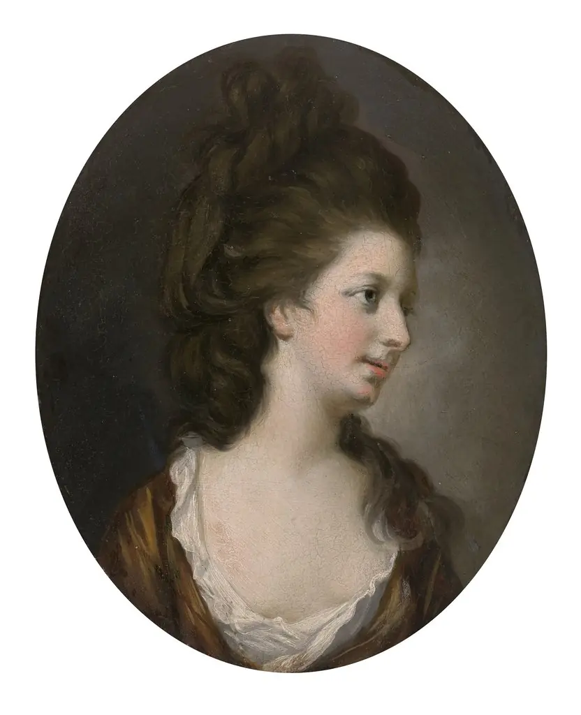 Portrait of The Hon. Mrs John Beresford (née Montgomery) (?1757-1788), by Hugh Douglas Hamilton