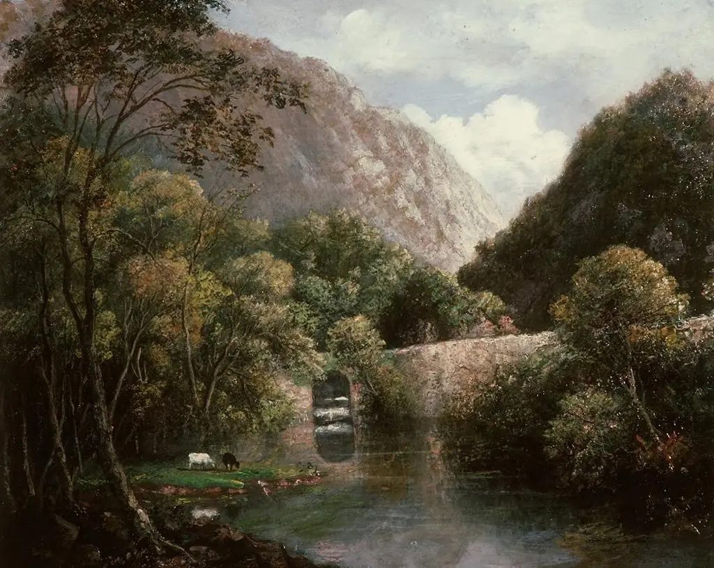 Pont Aberglaslyn, by Hugh Hughes