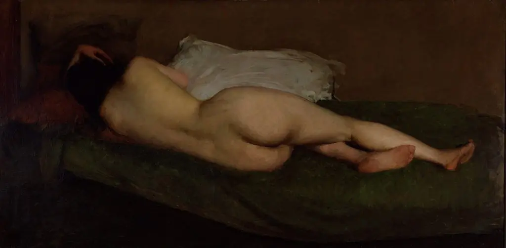 Nude reclining, by Hugh Ramsay