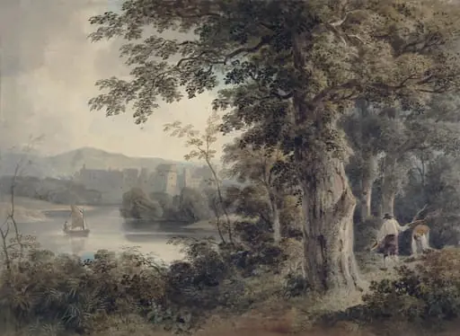 The Castle, Cockermouth, by Hugh William Williams