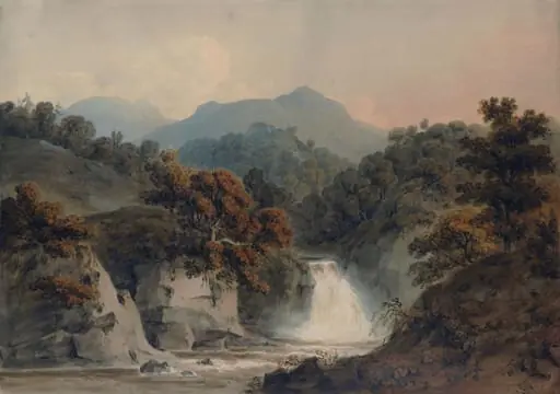 View on the Bran, by Hugh William Williams