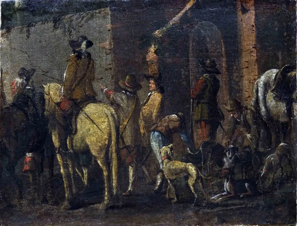 Pregătirea de vânătoare, by Hugo Kołłątaj, unspecified