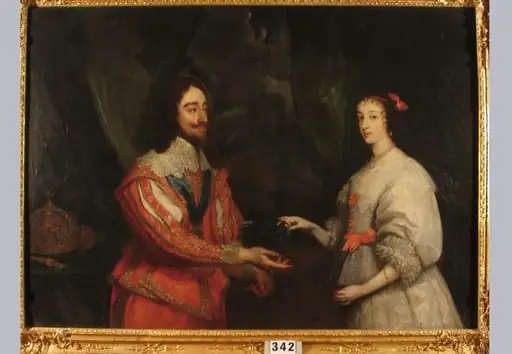 Regele Charles I Stuart al Angliei și soția sa Henrietta Maria de Franța (în Reg. Inv.: Carol I al Angliei și soția sa Henriette din Franța), by Hugo Kołłątaj