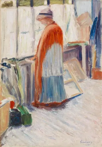 Ateljeessa, by Hugo Simberg