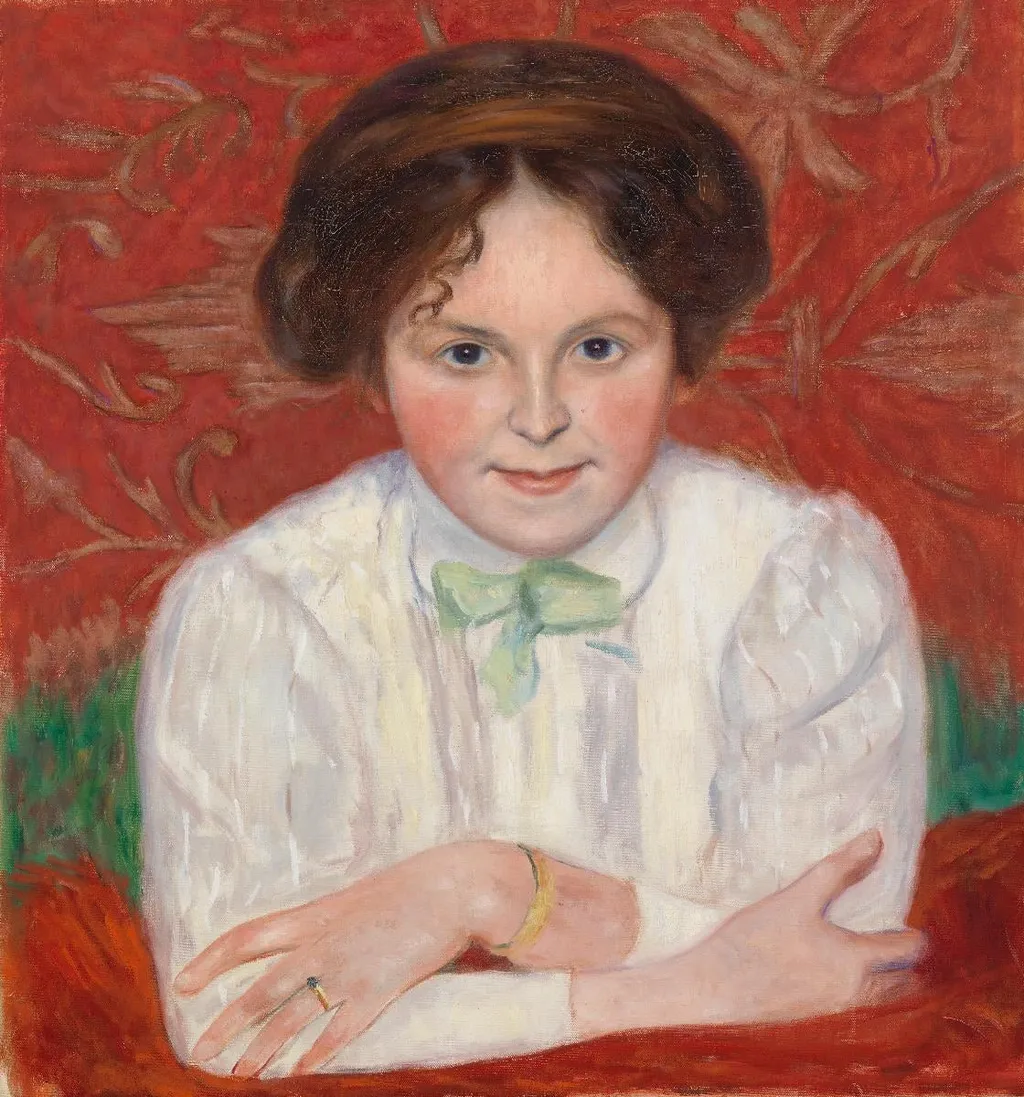 Inge Simbergin muotokuva, by Hugo Simberg, unspecified