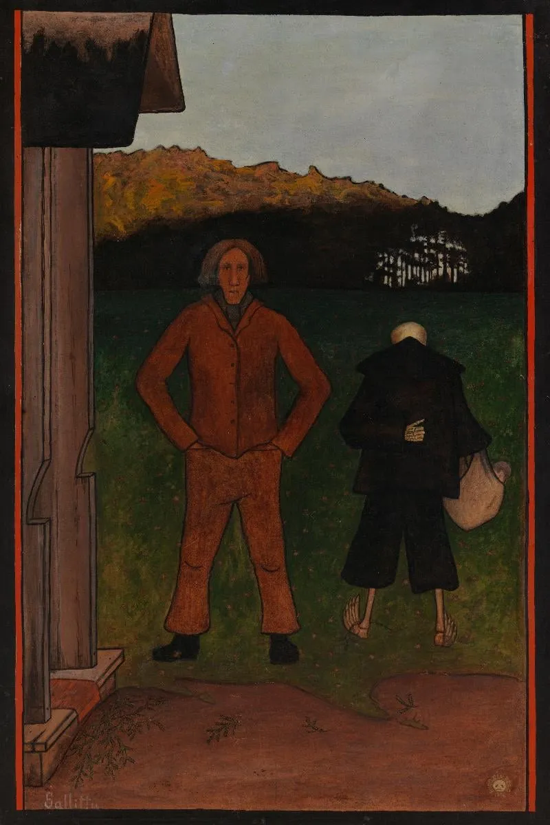 Sallittu, by Hugo Simberg, unspecified